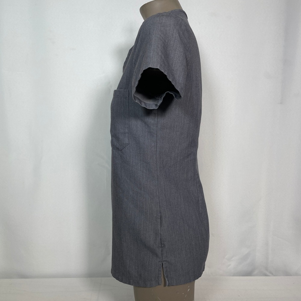 FIGS Catarina One-Pocket Charcoal Gray Heather Scrub Top Women's XXS - Picture 4 of 10